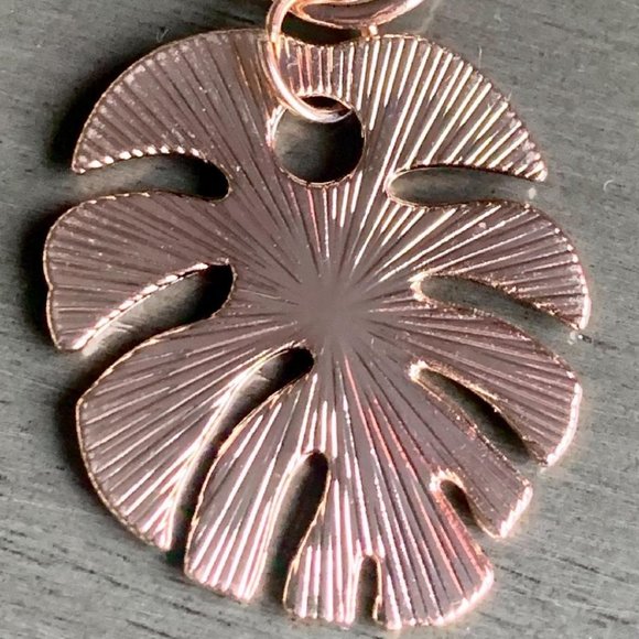 5 Styles Colorful Metal Monstera Tropical Leaves Leaf Handbag Bag Charm Keychain - Picture 8 of 8